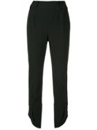 Kitx Wrap Style Cropped Trousers - Black