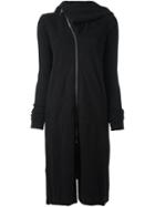 Rick Owens Drkshdw Asymmetric Front Zip Dress, Women's, Size: Medium, Black, Cotton