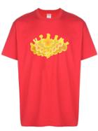 Supreme Cloud-print T-shirt - Red
