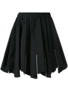 Julien David Pleated Skirt, Women's, Size: Small, Black, Cotton