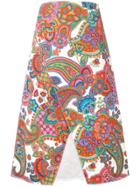 Ports 1961 Printed A-line Skirt - White