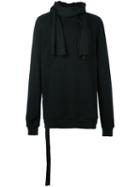 Unravel Attached Scarf Sweatshirt, Men's, Size: Large, Black, Cotton