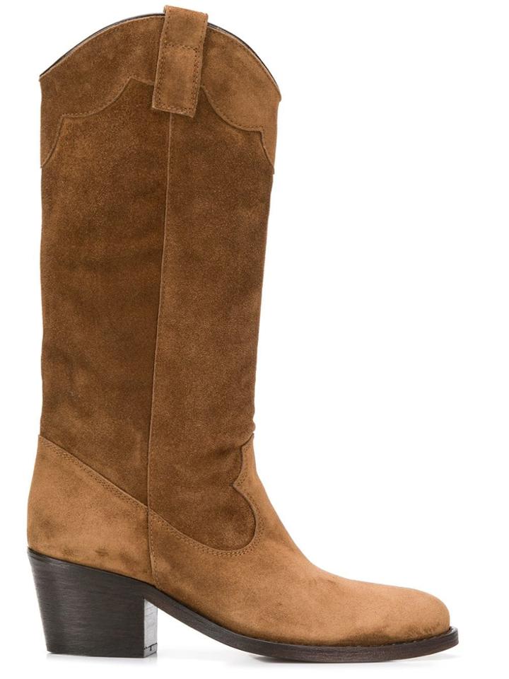 Via Roma 15 Mid-calf Cowboy Boots - Brown