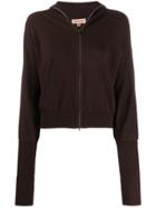 Romeo Gigli Pre-owned 1990s Puffy Long Sleeves Zipped Top - Brown