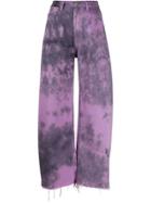 Marques'almeida Tie Dye Wide-leg Trousers - Purple