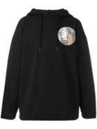 Off-white Circular Print Hoodie, Men's, Size: Small, Black, Cotton