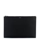 Saint Laurent - Grained Pouch - Men - Leather - One Size, Black, Leather