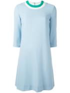 Goat - Dainty Dress - Women - Polyester/acetate/wool - 6, Blue, Polyester/acetate/wool
