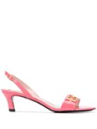 Escada Kitten Heel Sandals - Pink