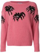 Prada Spider Intarsia Sweater - Pink & Purple