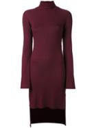Mm6 Maison Margiela - High-low Hem Dress - Women - Spandex/elastane/modal - M, Red, Spandex/elastane/modal