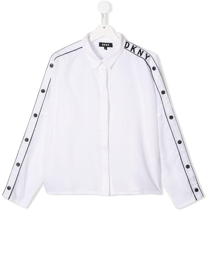 Dkny Kids Teen Button-embellished Shirt - White