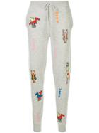 Chinti & Parker Intarsia Pattern Jogging Bottoms - Grey