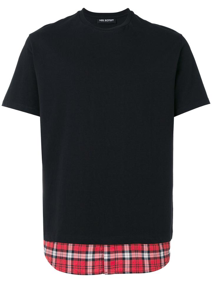 Neil Barrett Shirt Detail T-shirt - Black