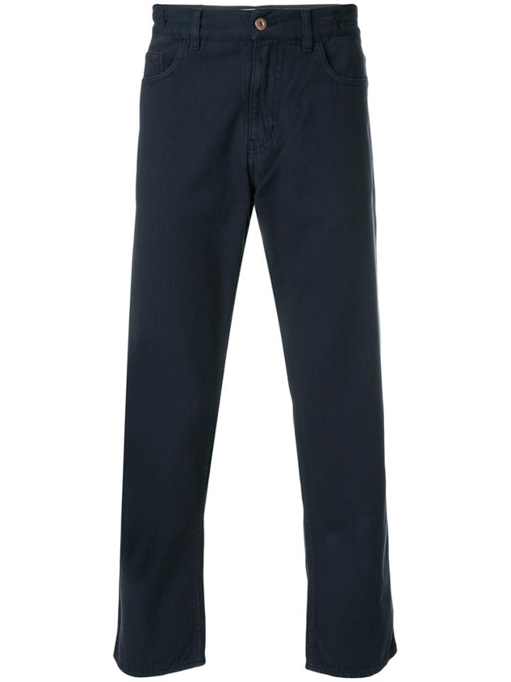 Ymc Cropped Casual Chinos - Blue