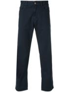 Ymc Cropped Casual Chinos - Blue