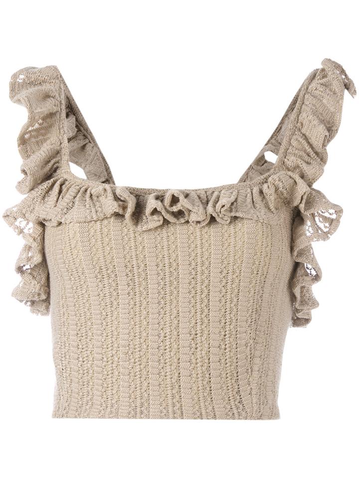 All Things Mochi The Tuda Top, Women's, Size: Medium, Nude/neutrals, Wool