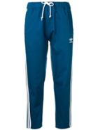 Adidas Cropped Twill Trousers - Blue