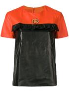 Prada Leather T-shirt - Orange