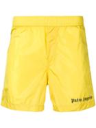 Palm Angels Side Stripe Swim Shorts - Yellow