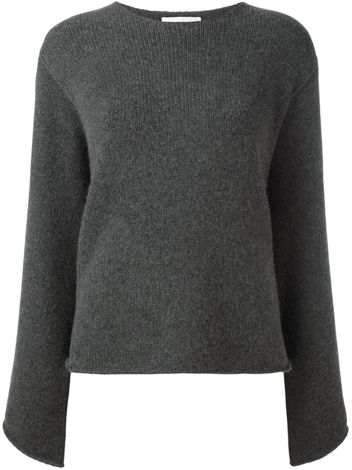 Chloé Oversized Sleeve Jumper, Women's, Size: Xs, Grey, Cashmere