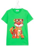 Moschino Kids Tiger Print T-shirt - Green