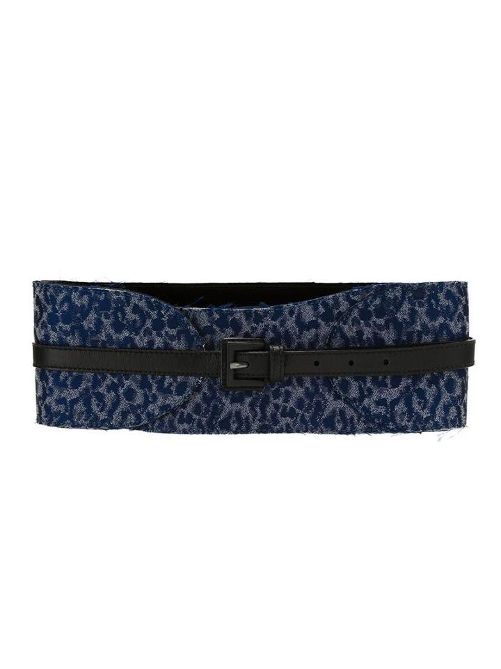 Tufi Duek Printed Buckle Belt - Blue