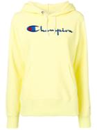 Champion Embroidered Logo Hoodie - Yellow