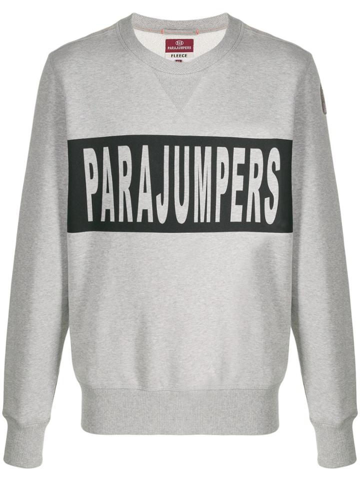 Parajumpers Logo Print Sweatshirt - Grey