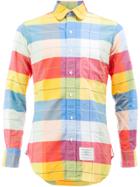 Thom Browne Club Collar Checkered Shirt - Multicolour