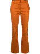 L'autre Chose Crop Flare Trousers - Orange