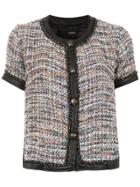 Andrea Bogosian Tweed Short Sleeved Top - Multicolour