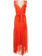 Alice Mccall V-neck Crochet Gown - Yellow & Orange