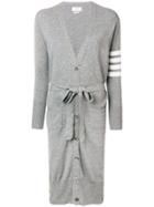 Thom Browne Long Boxy Cashmere Cardigan - Grey