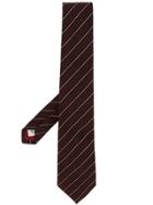 Gieves & Hawkes Classic Striped Tie - Red