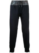 Kolor Floral Print Detail Track Pants, Size: 3, Blue, Cotton