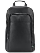 Green George Cross-body Backpack - Black