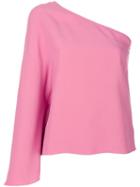 Theory One Shoulder Blouse - Pink