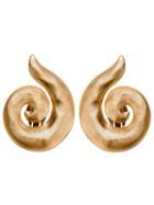 Yves Saint Laurent Vintage Spiral Earrings, Women's, Metallic