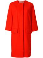 Marni Three-quarter Length Sleeve Coat - Yellow & Orange