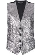 Dolce & Gabbana Baroque Waistcoat - Silver
