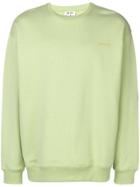 Acne Studios Printed Crew Neck Sweatshirt - Green