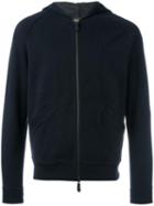 Berluti Classic Zip-up Hoodie, Men's, Size: 52, Blue, Cotton/polyamide