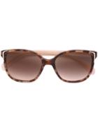 Prada Eyewear Tortoiseshell Frame Sunglasses, Women's, Brown, Acetate