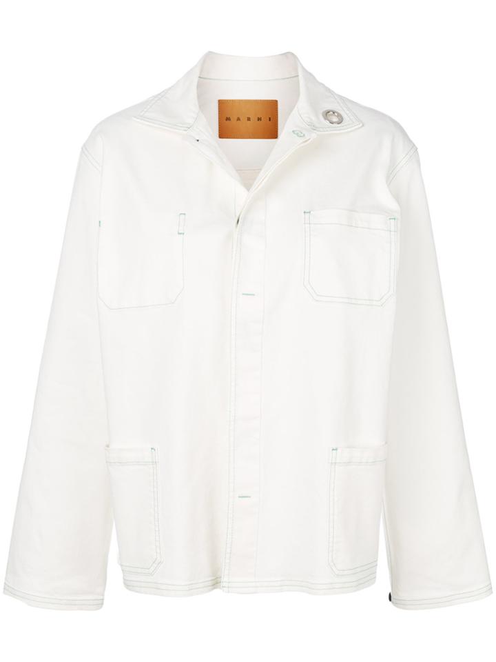 Marni Oversized Jacket - White