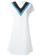 Jil Sander Chevron Collar Shift Dress