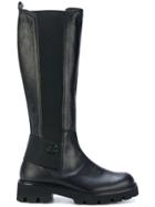 Baldinini Logo Plaque Mid-calf Boots - Black