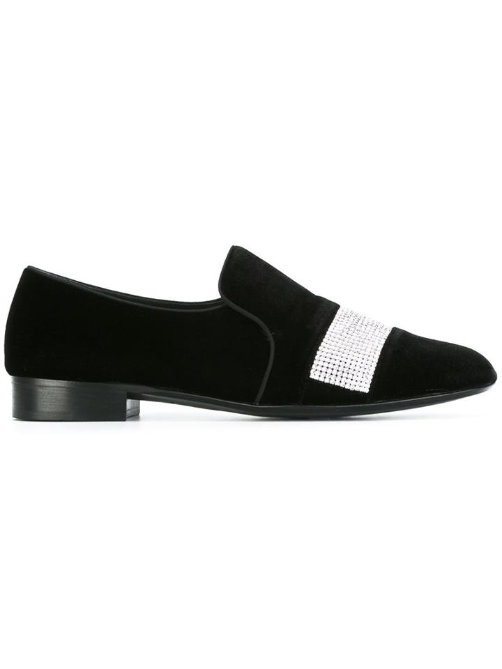 Giuseppe Zanotti Design Crystal Embellished Loafers