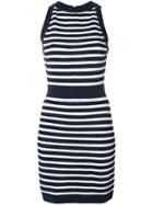 Balmain Slim Striped Dress - Blue
