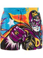 Dolce & Gabbana Colour-block Swim Shorts - Blue